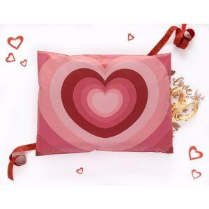 20 Pcs Valentine Hearts Poly Mailers 10"x13" No Padding